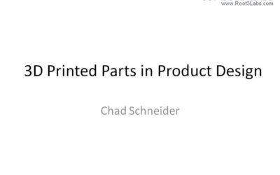 3D Printed Parts in Product Design