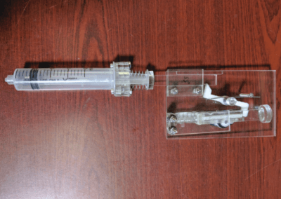 disinfecting dialysis tubing device
