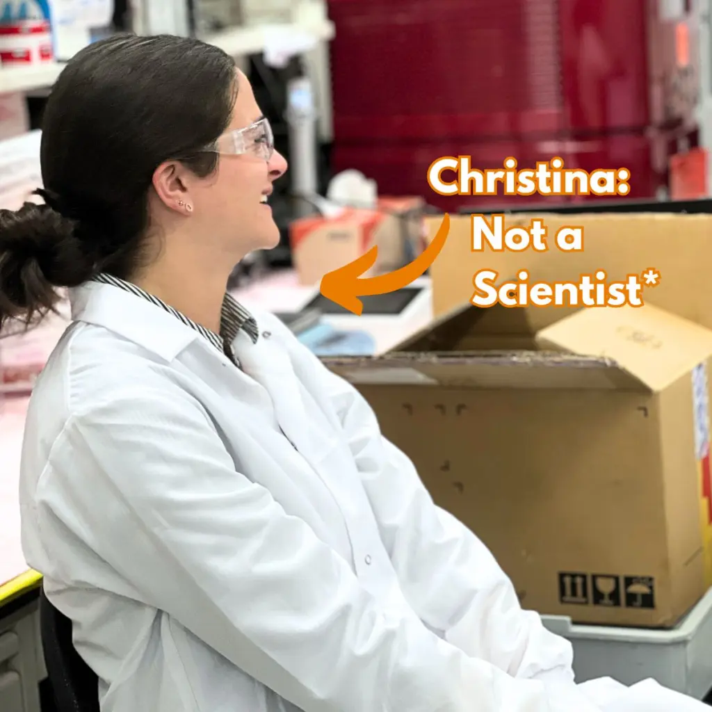 Christina is an engineer not a scientist.